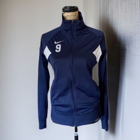 Vintage Nike Track Jacket Colorblock Jacket Women’s Size SP Navy/White Like New - Picture 4 of 6
